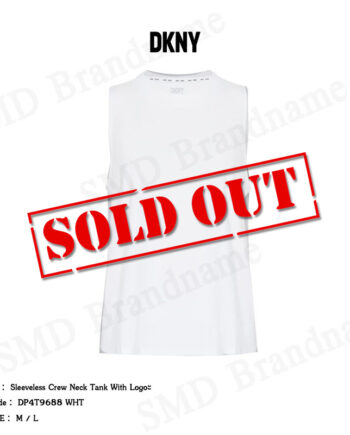 DKNY Sport เสื้อกล้ามผู้หญิง รุ่น Sleeveless Crew Neck Tank With Logo Code: DP4T9688 WHT