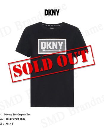 DKNY Sport เสื้อยืดคอกลม รุ่น Subway Tile Graphic Tee Code: DP4T9724 BLK