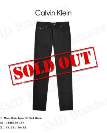 Calvin Klein Jeans กางเกงยีนส์ รุ่น Men's Body Taper Fit Black Denim Code: J325329 1BY