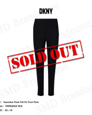 DKNY กางเกงออกกำลังกาย รุ่น Seasonless Ponte Pull On Front Pants Code: P2KKQO62 BLK