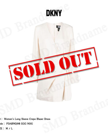 DKNY ชุดเดรส รุ่น Women's Long Sleeve Crepe Blazer Dress  Code: P3ABNQ98 EGG NOG