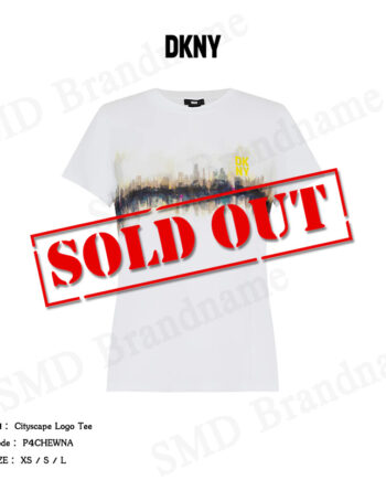 DKNY เสื้อยืดคอกลม รุ่น Cityscape Logo Tee Code: P4CHEWNA