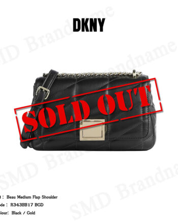 DKNY กระเป๋าสะพายข้าง รุ่น Beau Medium Flap Shoulder Code: R343BB17 BGD