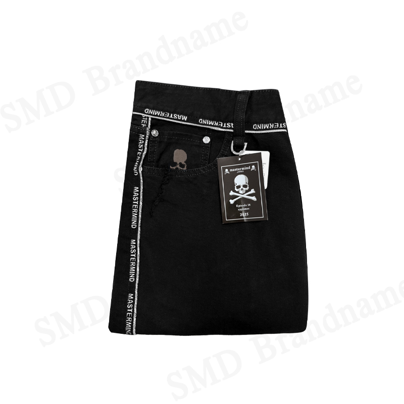 Mastermind Japan กางเกงยีนส์ผู้ชาย รุ่น Inside-Out Straight Denim Pants Code: MJ25E14 PA019 001