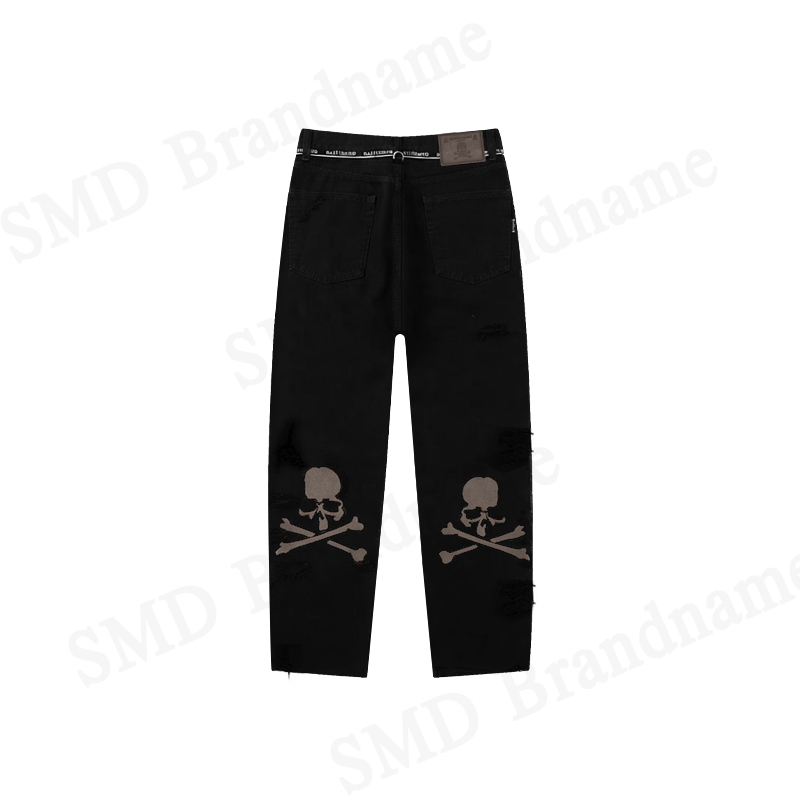 Mastermind Japan กางเกงยีนส์ผู้ชาย รุ่น Inside-Out Straight Denim Pants Code: MJ25E14 PA019 001