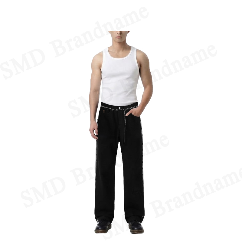 Mastermind Japan กางเกงยีนส์ผู้ชาย รุ่น Inside-Out Straight Denim Pants Code: MJ25E14 PA019 001