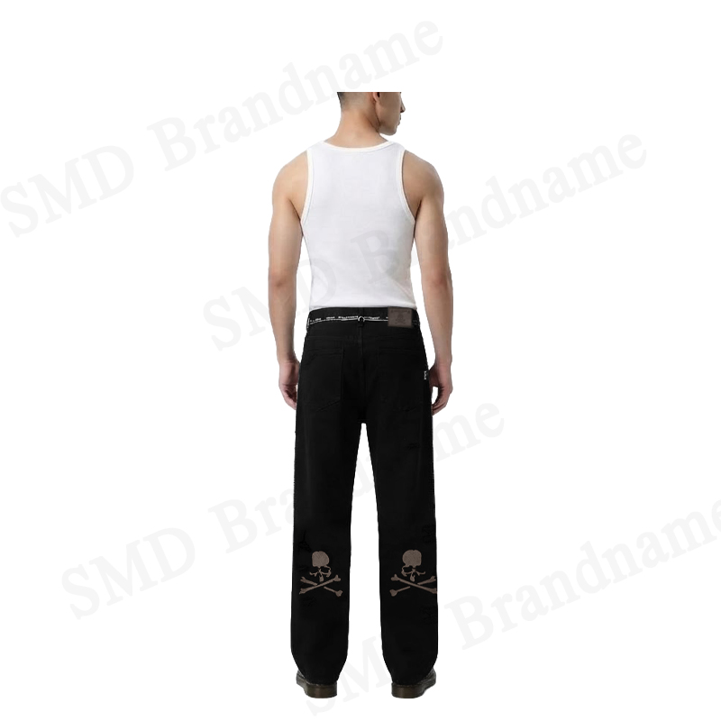 Mastermind Japan กางเกงยีนส์ผู้ชาย รุ่น Inside-Out Straight Denim Pants Code: MJ25E14 PA019 001
