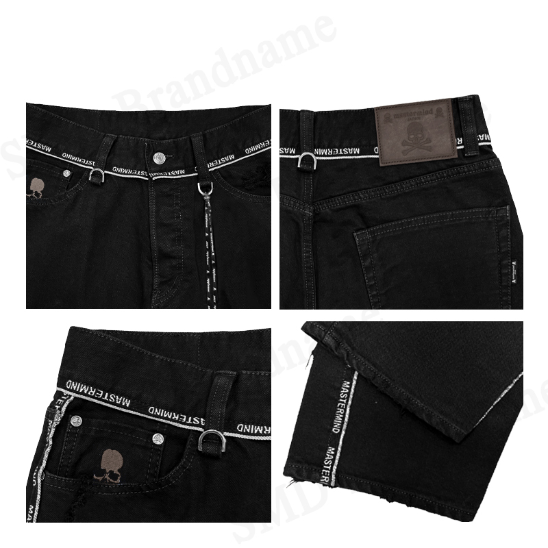 Mastermind Japan กางเกงยีนส์ผู้ชาย รุ่น Inside-Out Straight Denim Pants Code: MJ25E14 PA019 001