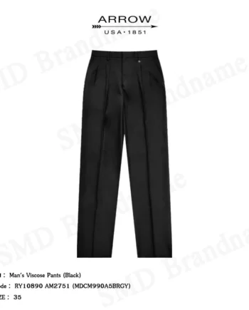 Arrow กางเกงสแล็ค ขายาว ทำงาน รุ่น Man's Viscose Pants (Black) Code: RY10890 AM2751 (MDCM990A5BRGY)