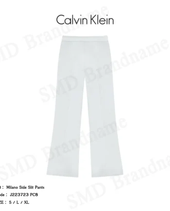 Calvin Klein Jeans กางเกงขายาวผู้หญิง รุ่น Milano Side Slit Pants Code: J223723 PC8