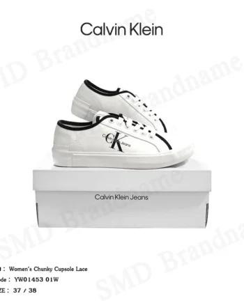 Calvin Klein Jeans รองเท้าผ้าใบ รุ่น Women's Chunky Cupsole Lace Code: YW01453 01W