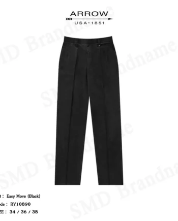 Arrow กางเกงสแล็ค ขายาว ทำงาน Classic รุ่น Easy Move (Black) Code: RY10890