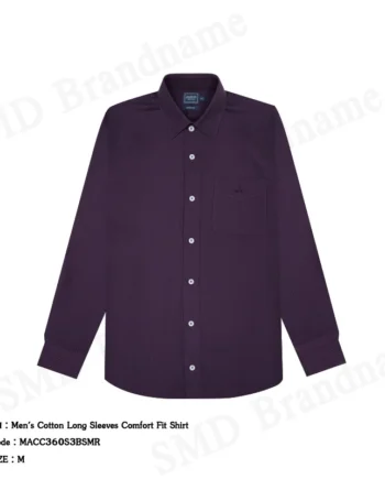 Arrow เสื้อเชิ้ตแขนยาวผู้ชาย รุ่น Men's Cotton Long Sleeves Comfort Fit Shirt Code: MACC360S3BSMR