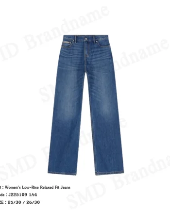 Calvin Klein Jeans กางเกงยีนส์ผู้หญิง รุ่น Women's Low-Rise Relaxed Fit Jeans Code: J225109 1A4