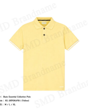 Jockey เสื้อโปโลผู้ชาย รุ่น Basic Essential Collection Polo Code:  KU JKPOKAF01 (Yellow)