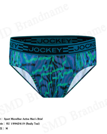 Jockey กางเกงชั้นในผู้ชาย รุ่น Sport Microfiber Active Men's Brief Code: KU 19942419 (Really Teal)