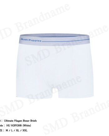 Hush Puppies กางเกงชั้นในผู้ชาย รุ่น Ultimate Filagen Boxer Briefs Code: HU H3FG08 (White)