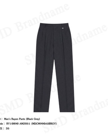 Arrow กางเกงสแล็คผู้ชาย ขายาว ทำงาน รุ่น Man's Rayon Pants (Black Grey) Code: RY10890 AM2051 (MDCM990A5BRGY)