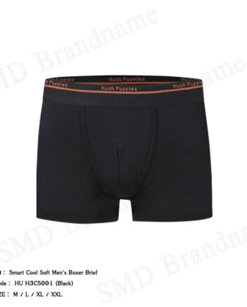 Hush Puppies กางเกงชั้นในผู้ชาย รุ่น Smart Cool Soft Men's Boxer Brief Code: HU H3CS001 (Black)