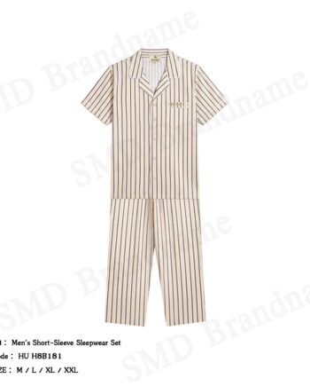 Hush Puppies เซ็ทชุดนอนผู้ชาย รุ่น Men's Short-Sleeve Sleepwear Set Code: HU H8B181