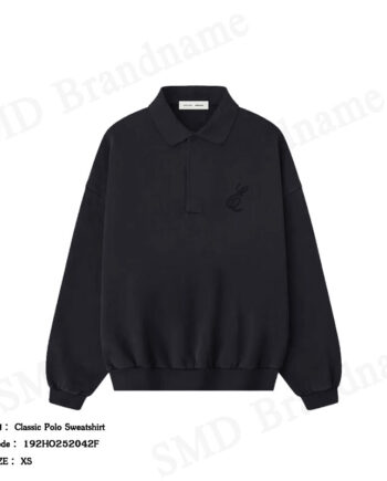 Essentials Fear of God เสื้อโปโลผู้ชาย รุ่น Classic Polo Sweatshirt Code: 192HO252042F