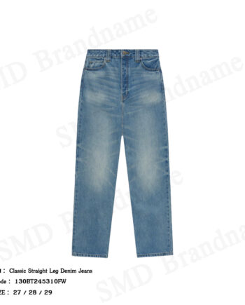 Essentials Fear of God กางเกงยีนส์ผู้หญิง รุ่น Classic Straight Leg Denim Jeans Code: 130BT245310FW