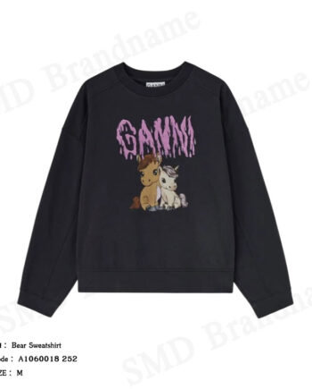 Ganni เสื้อสเวตเตอร์ผู้หญิง รุ่น Bear Sweatshirt Code: A1060018 252