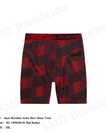 Jockey กางเกงชั้นในผู้ชาย รุ่น Sport Microfiber Active Men's Boxer Trunk Code: KU 19943918 (Red Reality)
