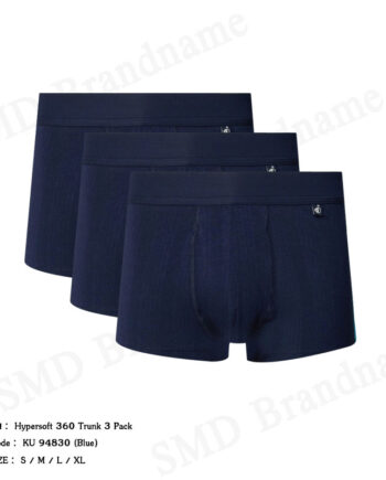 Jockey กางเกงชั้นในผู้ชาย รุ่น Hypersoft 360 Trunk 3 Pack Code: KU 94830 (Blue)