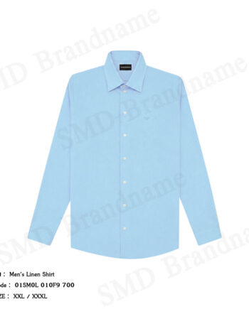 Emporio Armani เสื้อเชิ้ตแขนยาวผู้ชาย รุ่น Men's Linen Shirt Code: 01SM0L 010F9 700