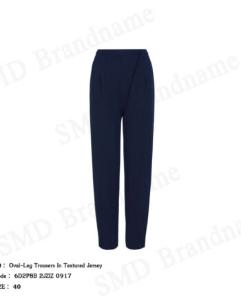 Emporio Armani กางเกงขายาวผู้หญิง รุ่น Oval-Leg Trousers In Textured Jersey Code: 6D2P8B 2JZIZ 0917