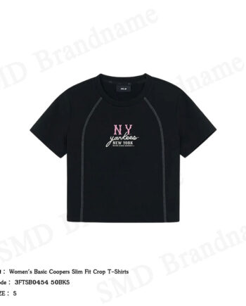 MLB เสื้อครอปผู้หญิง รุ่น Women's Basic Coopers Slim Fit Crop T-Shirts Code: 3FTSB0454 50BKS