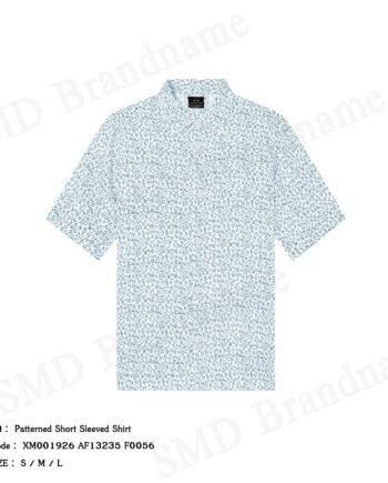 Armani Exchange เสื้อเชิ้ตแขนสั้นผู้ชาย รุ่น Patterned Short Sleeved Shirt Code: XM001926 AF13235 F0056