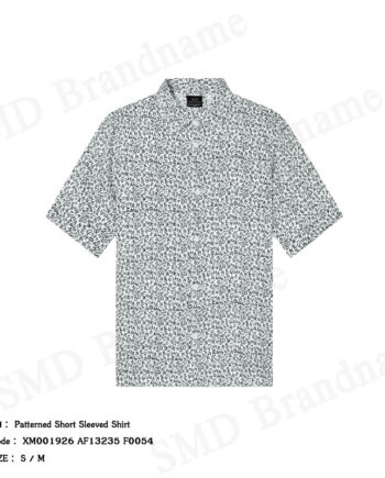 Armani Exchange เสื้อเชิ้ตแขนสั้นผู้ชาย รุ่น Patterned Short Sleeved Shirt Code: XM001926 AF13235 F0054