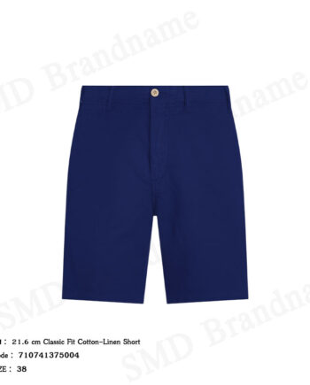 Polo Ralph Lauren กางเกงขาสั้นผู้ชาย รุ่น 21.6 cm Classic Fit Cotton-Linen Short Code: 710741375004