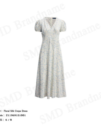 Polo Ralph Lauren ชุดเดรสผู้หญิง รุ่น Floral Silk Crepe Dress Dress Code: 211969151001