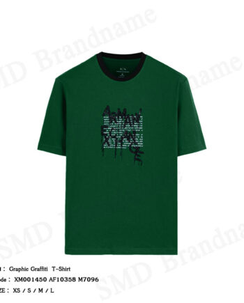 Armani Exchange เสื้อยืดคอกลมผู้ชาย รุ่น Graphic Graffiti T-Shirt Code: XM001450 AF10358 M7096