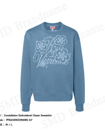 Kenzo เสื้อสเวตเตอร์ผู้ชาย รุ่น Constellation Embroidered Classic Sweatshirt Code: PFE65SW2284MG 67