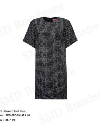 Kenzo ชุดเดรสผู้หญิง รุ่น Woven T-Shirt Dress Code: PFE62RO2969R1 99