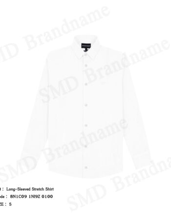 Emporio Armani เสื้อเชิ้ตแขนยาวผู้ชาย รุ่น Long-Sleeved Stretch Shirt Code: 8N1C09 1NI9Z 0100