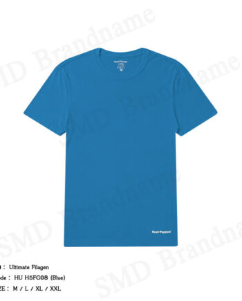 Hush Puppies เสื้อยืดคอกลมผู้ชาย รุ่น Ultimate Filagen Code: HU H5FG08 (Blue)