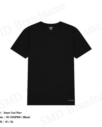 Hush Puppies เสื้อยืดคอกลมผู้ชาย รุ่น Smart Cool Plus+ Code: HU H5SP001 (Black)
