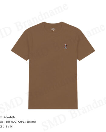Hush Puppies เสื้อยืดคอกลมผู้ชาย รุ่น Affordable Code: HU HUCTKAF01 (Brown)