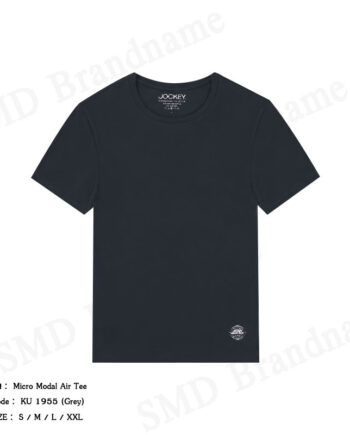 Jockey เสื้อยืดคอกลมผู้ชาย รุ่น Micro Modal Air Tee Code: KU 1955 (Grey)