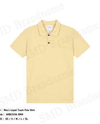 Calvin Klein เสื้อโปโลผู้ชาย รุ่น Men's Liquid Touch Polo Shirt Code: 40BC236 RM9