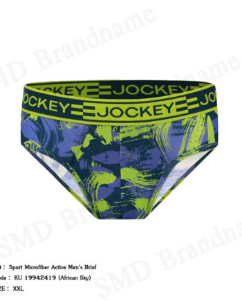 Jockey กางเกงชั้นในผู้ชาย รุ่น Sport Microfiber Active Men's Brief Code: KU 19942419 (African Sky)