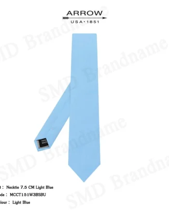Arrow เนคไทผู้ชาย รุ่น Necktie 7.5 CM Light Blue Code: MCCT151W3BSBU