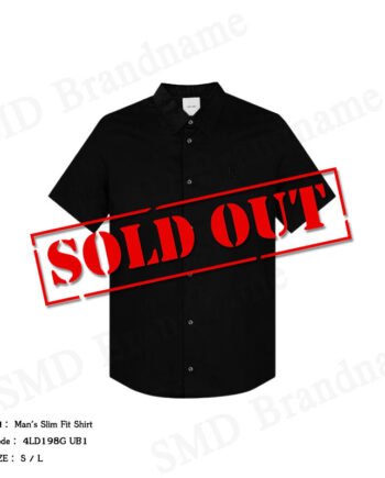 Calvin Klein เสื้อเชิ้ตแขนสั้นผู้ชาย รุ่น Man's Slim Fit Shirt Code: 4LD198G UB1