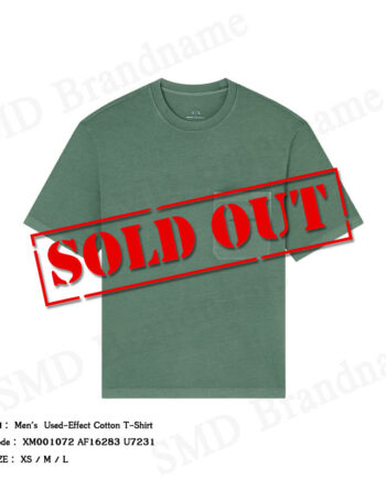 Armani Exchange เสื้อยืดคอกลมผู้ชาย รุ่น Men's Used-Effect Cotton T-Shirt Code: XM001072 AF16283 U7231