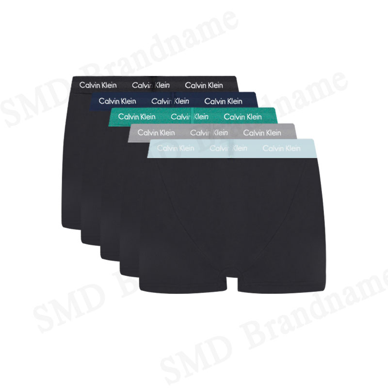 Calvin Klein กางเกงชั้นในผู้ชาย รุ่น Men's Underwear Cotton Stretch Trunks 5 Pack Code: NB2734O 3L7